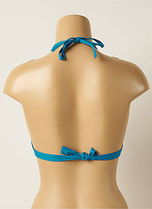 Haut de maillot de bain stretch haut triangles bleu IODUS femme
