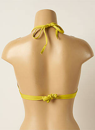 Haut de maillot de bain fermeture liens à nouer haut triangles vert IODUS femme