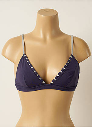 Haut de maillot de bain haut triangles haut triangles bleu IODUS femme
