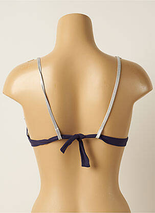 Haut de maillot de bain haut triangles haut triangles bleu IODUS femme