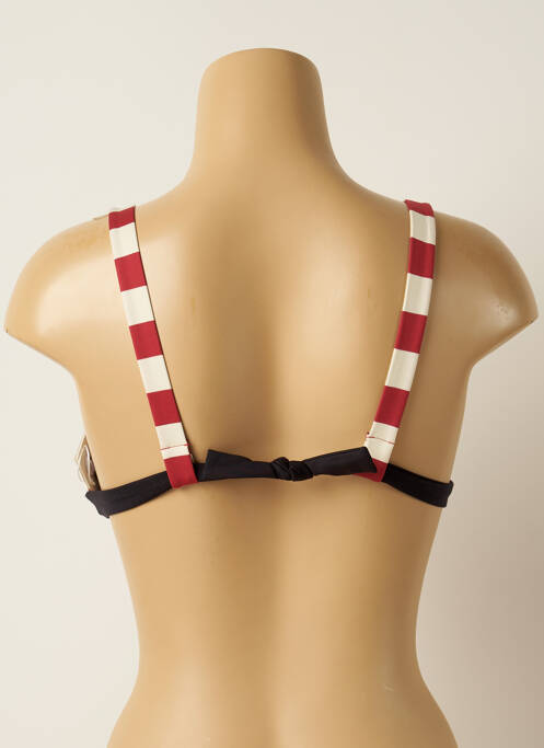Haut de maillot de bain fermeture liens à nouer haut soutien-gorge balconnet rouge IODUS femme