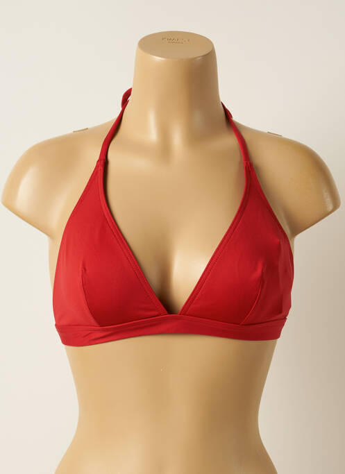 Haut de maillot de bain fermeture liens à nouer haut triangles vert IODUS femme