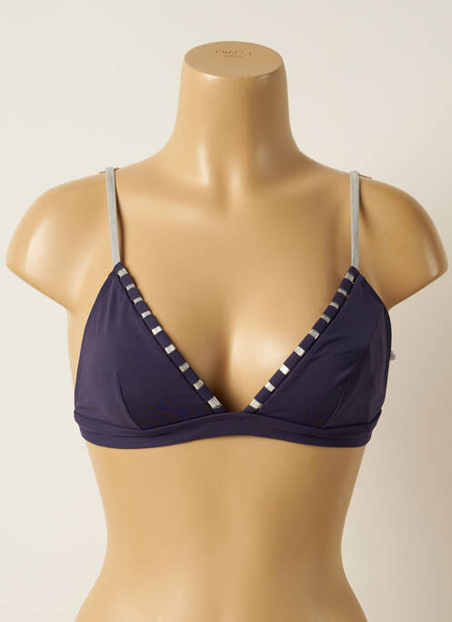 Haut de maillot de bain haut triangles haut triangles bleu IODUS femme