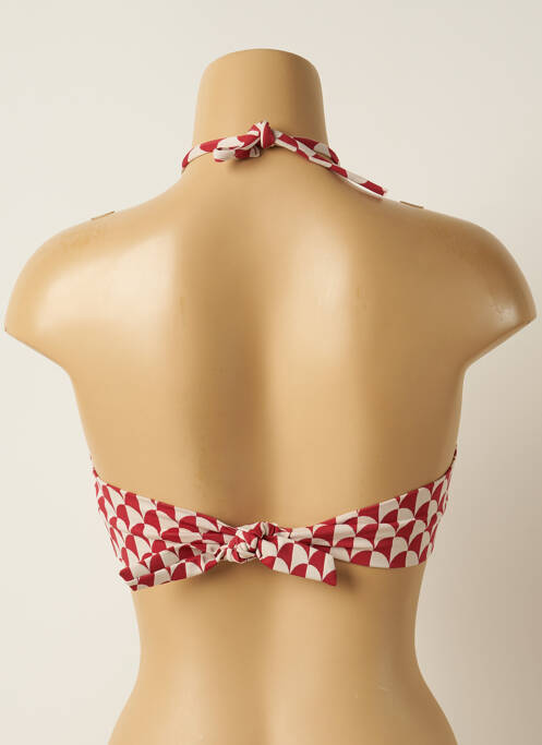 Haut de maillot de bain rouge IODUS pour femme