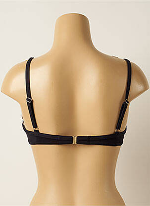 Haut de maillot de bain bretelles élastiquées ajustables haut soutien-gorge balconnet noir IODUS femme