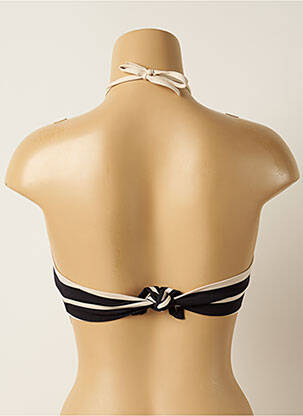 Haut de maillot de bain fermeture liens à nouer haut bandeau beige IODUS femme