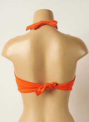 Haut de maillot de bain stretch haut soutien-gorge moulé orange IODUS femme