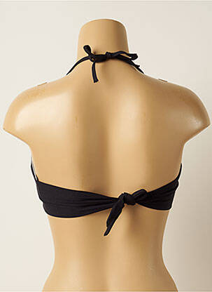 Haut de maillot de bain fermeture liens à nouer haut bandeau noir IODUS femme