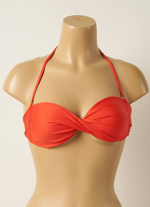 Haut de maillot de bain orange IODUS pour femme