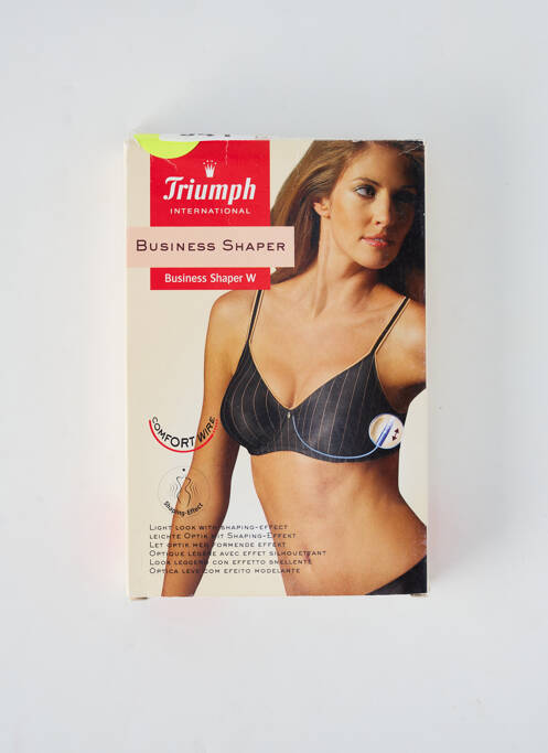 Soutien-gorge effet matière satinée haut soutien-gorge emboitant noir TRIUMPH femme