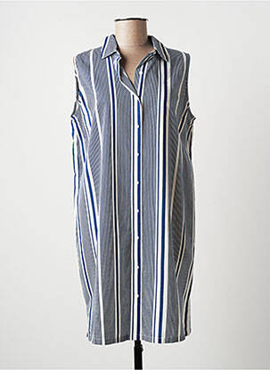Chemise de nuit imprimé rayures bleu EGATEX femme