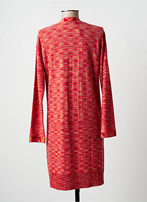 Gilet manches longues resserrée sur le bas rouge MONTAGUT femme