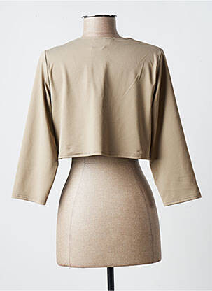 Boléro fermeture liens à nouer beige TELMAIL femme