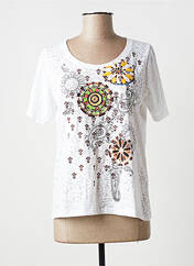 T-shirt blanc TELMAIL pour femme seconde vue