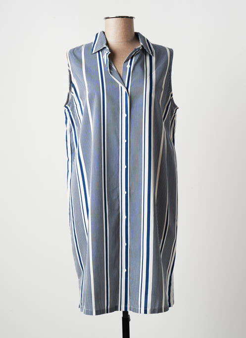 Chemise de nuit imprimé rayures bleu EGATEX femme