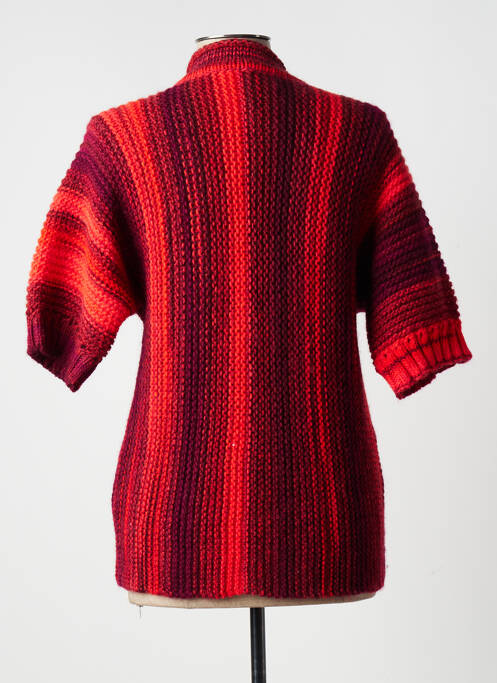 Gilet manches courtes rouge FINETTE pour femme