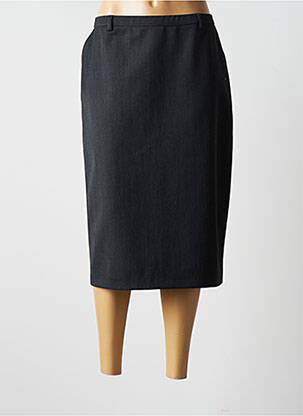 Jupe mi-longue stretch gris CHRISTIAN MARRY femme