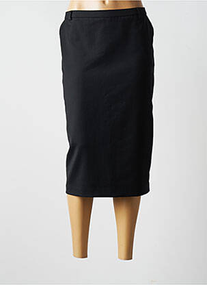 Jupe mi-longue stretch noir CHRISTIAN MARRY femme