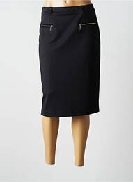 Jupe mi-longue coupe droite noir CHRISTIAN MARRY femme