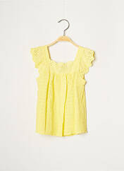 T-shirt jaune MINI MIGNON pour fille seconde vue