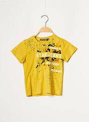 T-shirt jaune US FREE STAR pour garçon seconde vue