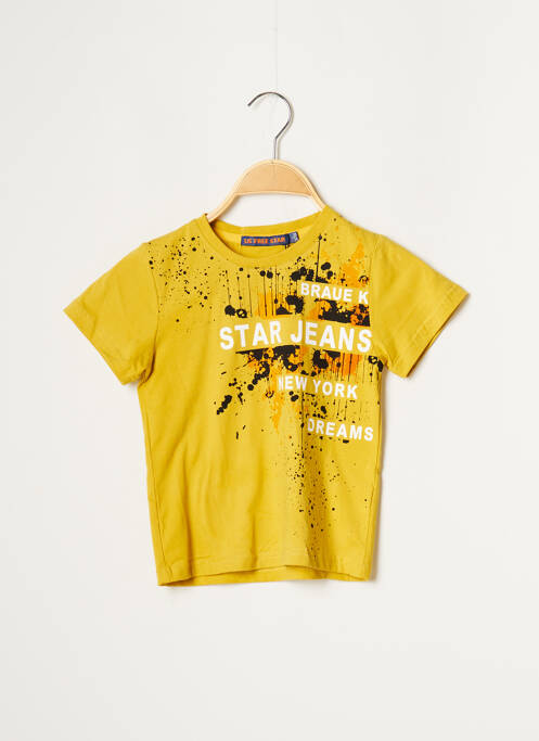 T-shirt jaune US FREE STAR pour garçon