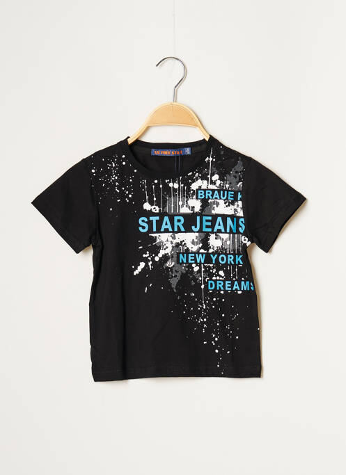 T-shirt noir US FREE STAR pour garçon