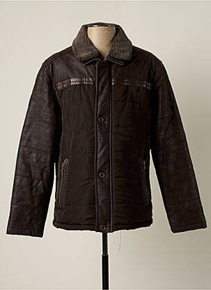 Blouson finition intérieure doublure satiné marron CAMBERABERO homme