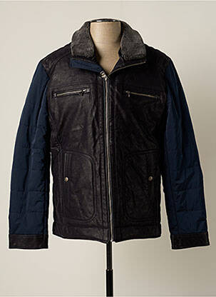 Blouson finition intérieure doublure satiné bleu CAMBERABERO homme