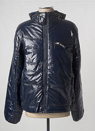 Imperméable coupe droite a capuche bleu CAMBE homme
