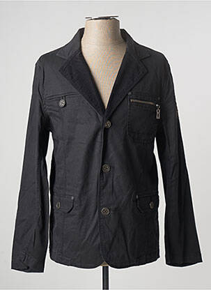 Veste casual fermeture boutonnée sur le devant noir CAMBE homme
