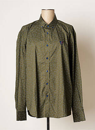 Chemise manches longues manches longues vert CAMBERABERO homme