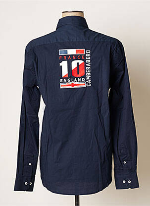 Chemise manches longues manches longues bleu CAMBERABERO homme