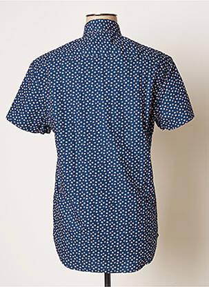 Chemise manches courtes coupe cintrée bleu CAMBERABERO homme