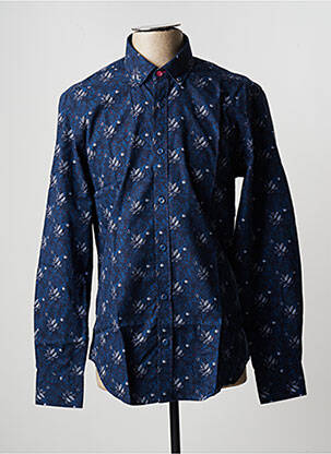 Chemise manches longues manches longues bleu CAMBERABERO homme