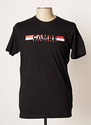 T-shirt noir CAMBERABERO pour homme