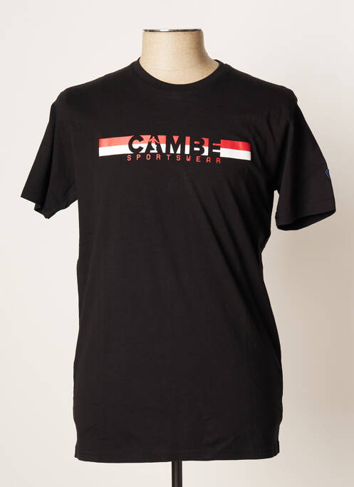 T-shirt noir CAMBERABERO pour homme