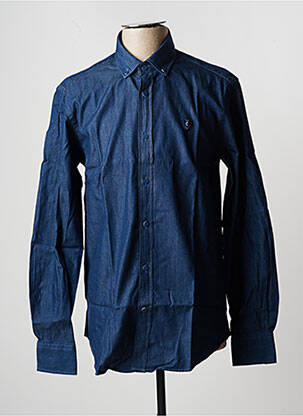 Chemise manches longues manches longues bleu CAMBERABERO homme