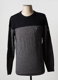 Pull stretch manches longues noir CAMBERABERO homme