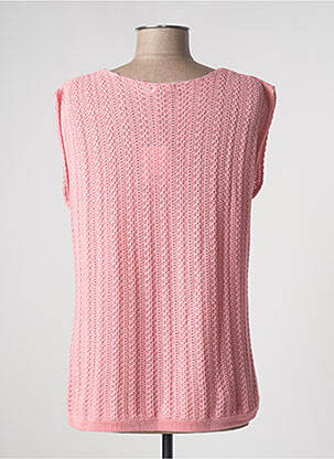 Pull stretch sans manche rose PRINCESSE NOMADE femme