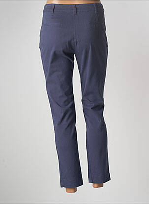 Pantalon chino fermeture zippée sous rabat boutonné taille normale bleu LA FIANCÉE femme