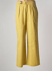 Pantalon droit jaune SEASON pour femme seconde vue