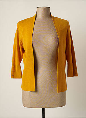 Gilet manches longues manches 3/4 jaune CONCEPT K femme