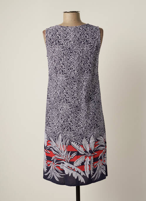 Robe mi-longue bleu MASSANA pour femme