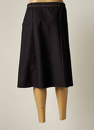 Jupe mi-longue stretch noir PLURIELLES femme