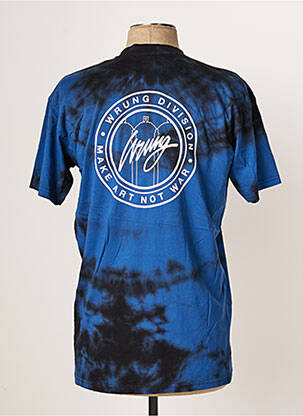T-shirt coupe cintrée manches courtes bleu WRUNG homme