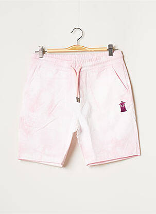 Short tissage popeline taille normale rose WRUNG homme