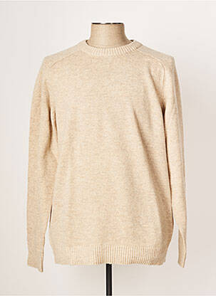 Pull beige SELECTED pour homme