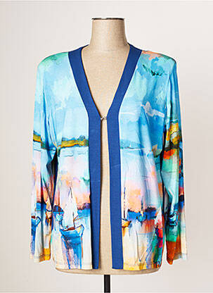 Veste casual epaulette bleu JUPER femme