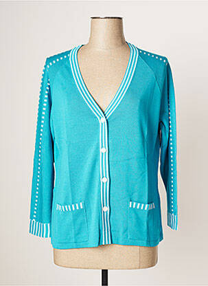 Gilet manches longues manches 3/4 bleu JUPER femme